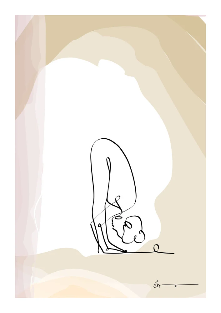 Standing Forward Bend Pose - Uttanasana - fotokunst von Shankar Ramakrishnan