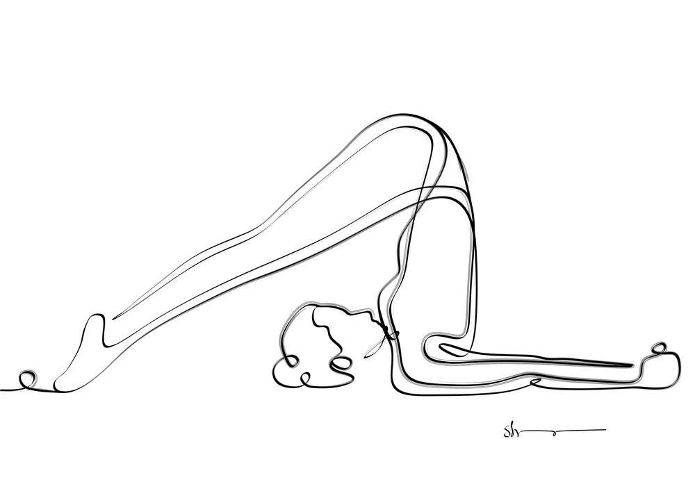 Plow Pose - Complete - fotokunst von Shankar Ramakrishnan