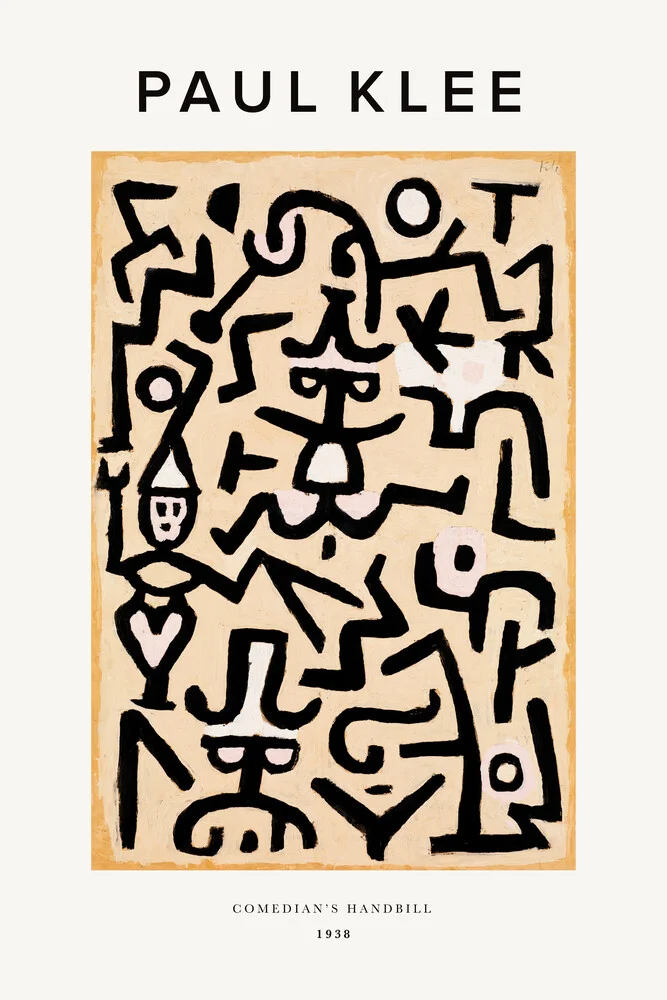 Paul Klee Comedians Handbill - fotokunst von Art Classics