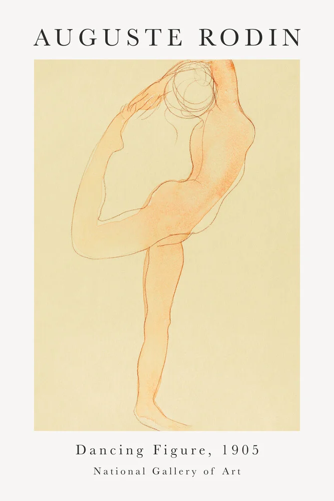 Dancing Figure von Auguste Rodin - fotokunst von Art Classics