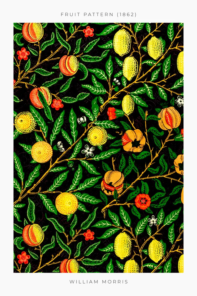 Fruit Pattern 1862 by William Morris - Fineart photography by Art Classics