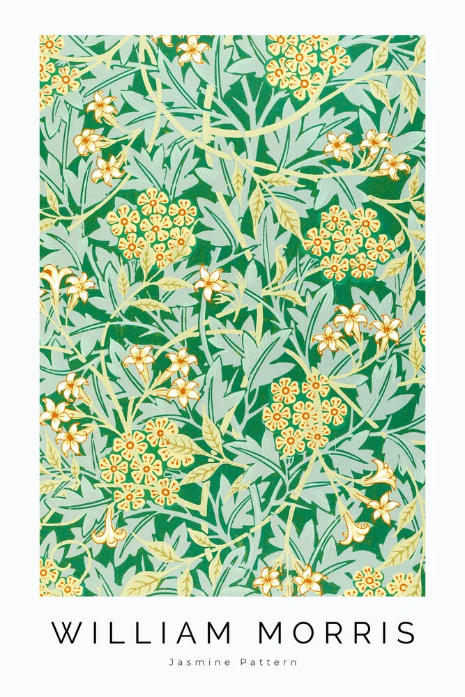 William Morris: Jasmine Pattern - exhibition poster - Fineart photography by Art Classics
