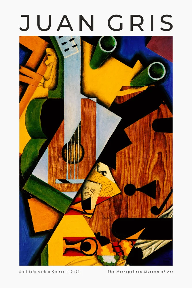 Still Life with a Guitar by Juan Gris - Fineart photography by Art Classics