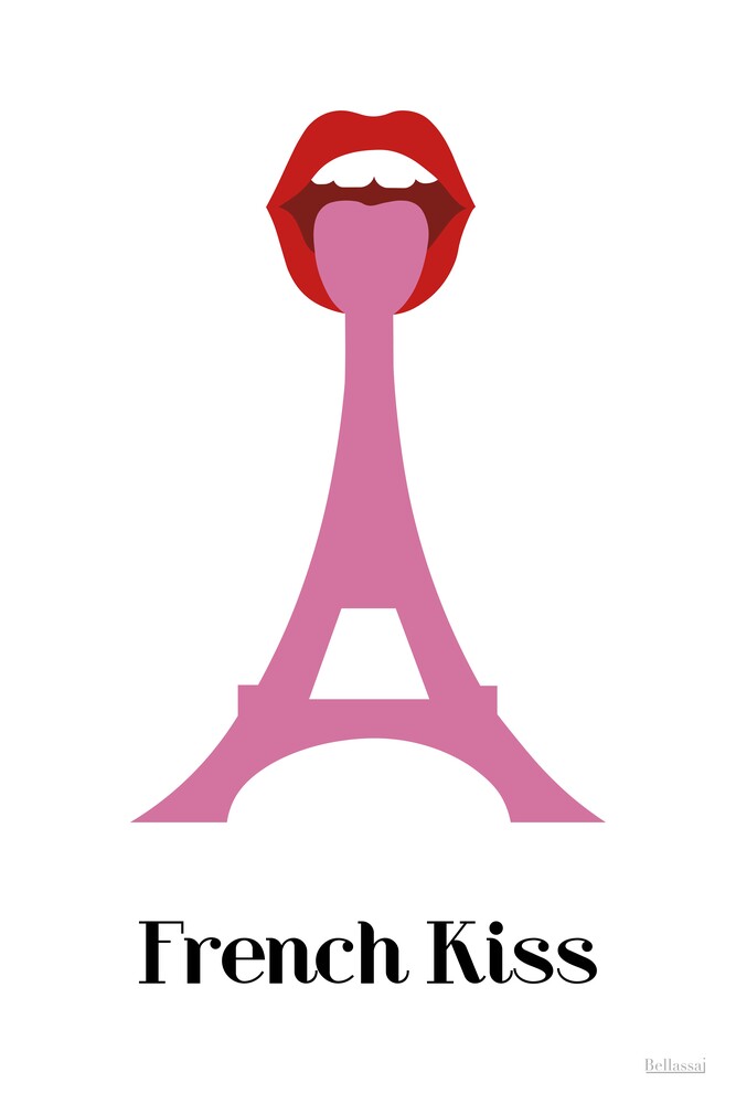 FRENCH KISS - fotokunst von Atelier Posters