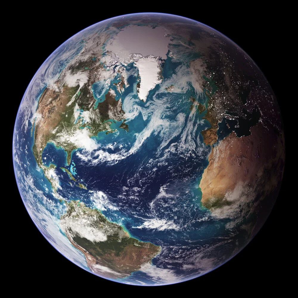 NASA Blue Marble - fotokunst von Nasa Visions