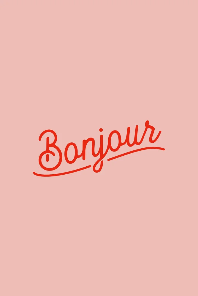 Bonjour Rose - fotokunst von Typo Art