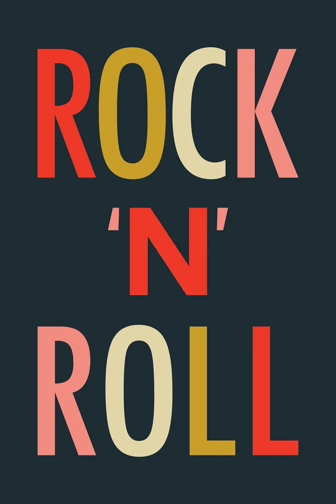 Rock 'N' Roll I - fotokunst von Typo Art