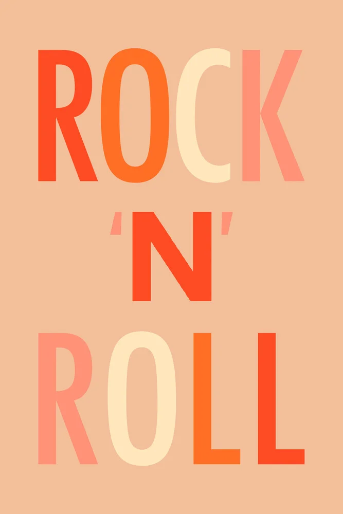 Rock 'N' Roll III - fotokunst von Typo Art