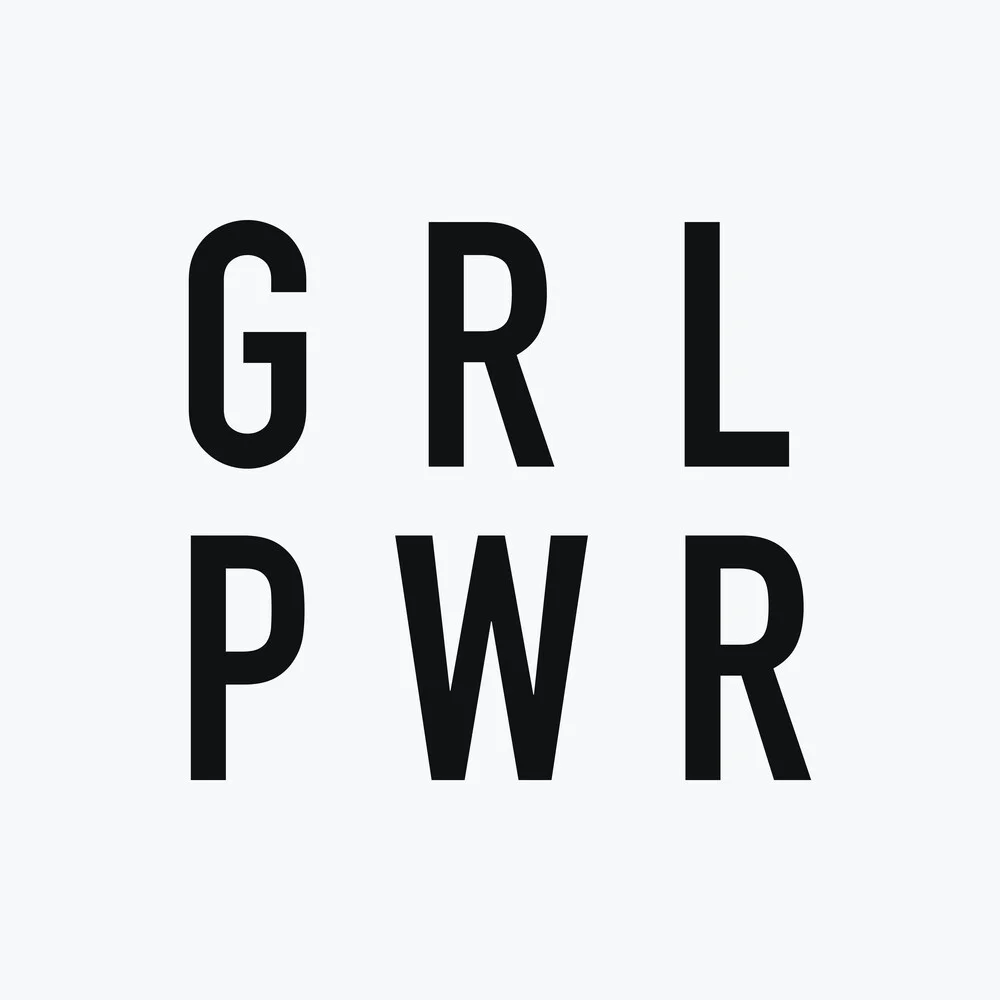 Girl Power I - fotokunst von Typo Art