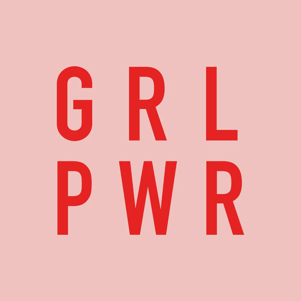 Girl Power rose - fotokunst von Typo Art