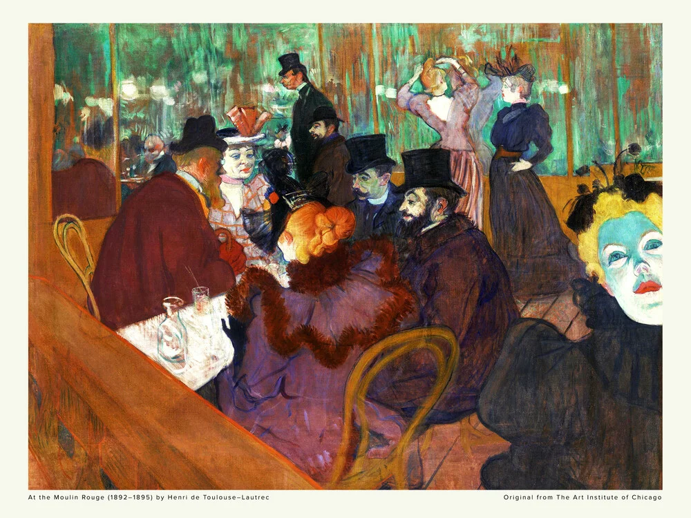 Henri de Toulouse–Lautrec: At the Moulin Rouge - Fineart photography by Art Classics