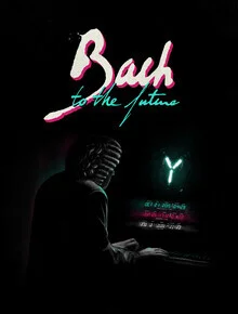Illustration by Florent Bodart: humorous depiction of Bach and time travel