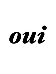Typo Art, Qui Black on White (Germany, Europe)