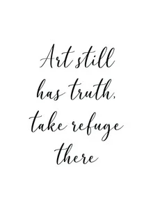 Wall art by Typo Art: inspirational saying with a positive message