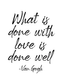 Illustration by Typo Art: inspiring saying in black and white