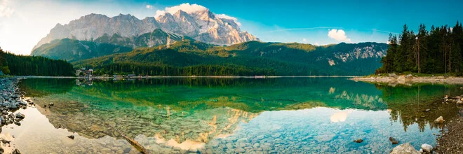 Photo art by Martin Wasilewski: summer landscape with mountains and a clear lake