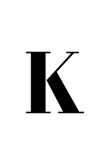 Typo Art, The letter K (Germany, Europe)