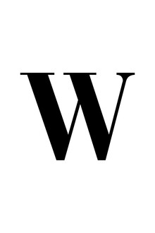 Typo Art, The letter W (Germany, Europe)