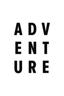 Typo Art, Adventure black and white (Germany, Europe)