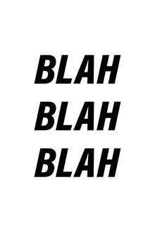 Typo Art, Blah Blah (Germany, Europe)