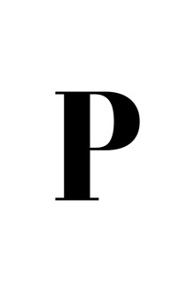 Typo Art, The letter P (Germany, Europe)