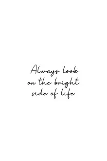 Wall art featuring an inspiring quote about positive thinking, colorful typography.