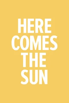 Wall art by Typo Art: cheerful illustration featuring a yellow sun motif