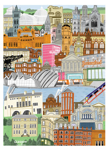 Kaitlin Mechan, Glasgow Map (United Kingdom, Europe)