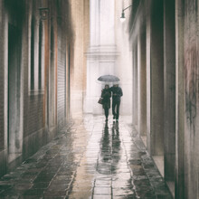 Roswitha Schleicher-Schwarz, Two in the rain (Italy, Europe)