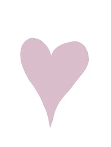 Colorful illustration of a heart for kids' room, radiating joy and love.