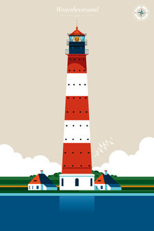 Bo Lundberg, Leuchtturm Westerheversand - Deutschland, Europa)