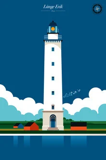 Lighthouse Lange Erik - Fineart photography by Bo Lundberg