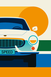 Bo Lundberg, Vintage Sports Car Orange White