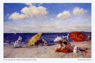 Art Classics, William Merritt Chase: At the seaside - exhibition poster