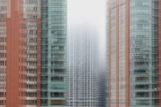 Photo art by Roswitha Schleicher-Schwarz: morning haze over Chicago