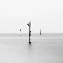 Photo art by Florian Fahlenbock: calm black-and-white view of Lake Constance