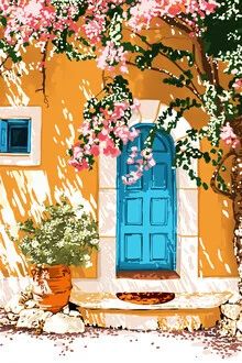 Illustration by Uma Gokhale: colorful journey through summer landscapes