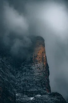 Photo art by Sergej Antoni: moody mountain landscape with clouds and soft colors
