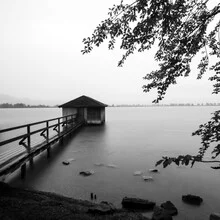 Photo art by Christian Janik: calm sunrise over Lake Kochel