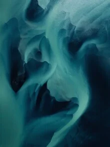 Photo art by André Alexander: aerial view of river veins in Iceland