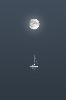Oliver Henze, Sailboat in the moonlight (Germany, Europe)
