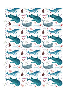 Marta Casals Juanola, Whales print (Spain, Europe)