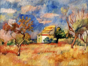 Wall art by Art Classics: tranquil landscape with dovecote at Bellevue