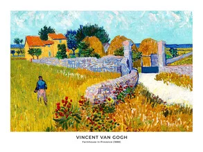 Wall art by Art Classics: serene farmhouse in Provence with soft colors and calm atmosphere