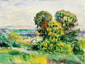 Wall art by Pierre-Auguste Renoir: gentle landscape with trees and sky