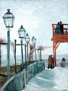 Wall art by Art Classics: colorful depiction of the Moulin de Blute-Fin in Montmartre