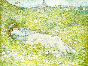Art Classics, Jan Toorop: Woman Lying in the Dunes near Noordwijk