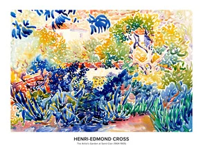 Wall art by Art Classics: garden scene with vibrant colors and a serene atmosphere