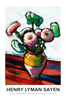 Art Classics, Henry Lyman Saÿen: Zinnias - exhibition poster