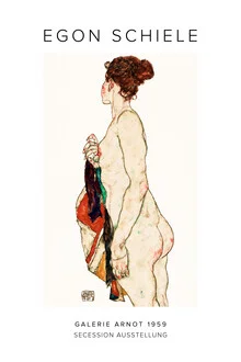 Wall art by Art Classics: standing nude woman in a patterned robe